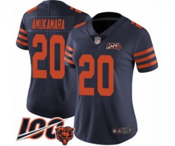 Women's Chicago Bears #20 Prince Amukamara Limited Navy Blue Rush Vapor Untouchable 100th Season Football Jersey