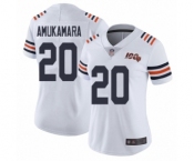 Women's Chicago Bears #20 Prince Amukamara White 100th Season Limited Football Jersey