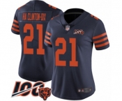 Women's Chicago Bears #21 Ha Clinton-Dix Limited Navy Blue Rush Vapor Untouchable 100th Season Football Jersey