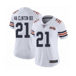 Women's Chicago Bears #21 Ha Clinton-Dix White 100th Season Limited Football Jersey