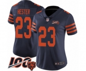 Women's Chicago Bears #23 Devin Hester Limited Navy Blue Rush Vapor Untouchable 100th Season Football Jersey