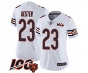 Women's Chicago Bears #23 Devin Hester White Vapor Untouchable Limited Player 100th Season Football Jersey