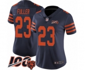 Women's Chicago Bears #23 Kyle Fuller Limited Navy Blue Rush Vapor Untouchable 100th Season Football Jersey