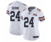 Women's Chicago Bears #24 Buster Skrine White 100th Season Limited Football Jersey