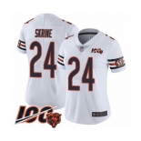 Women's Chicago Bears #24 Buster Skrine White Vapor Untouchable Limited Player 100th Season Football Jersey