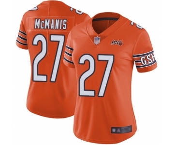 Women's Chicago Bears #27 Sherrick McManis Orange Alternate 100th Season Limited Football Jersey