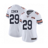 Women's Chicago Bears #29 Tarik Cohen White 100th Season Limited Football Jersey