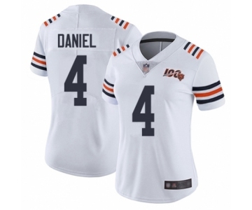 Women's Chicago Bears #4 Chase Daniel White 100th Season Limited Football Jersey