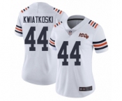 Women's Chicago Bears #44 Nick Kwiatkoski White 100th Season Limited Football Jersey