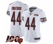 Women's Chicago Bears #44 Nick Kwiatkoski White Vapor Untouchable Limited Player 100th Season Football Jersey