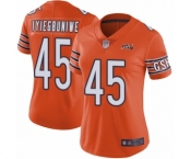 Women's Chicago Bears #45 Joel Iyiegbuniwe Orange Alternate 100th Season Limited Football Jersey