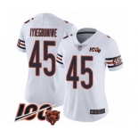 Women's Chicago Bears #45 Joel Iyiegbuniwe White Vapor Untouchable Limited Player 100th Season Football Jersey