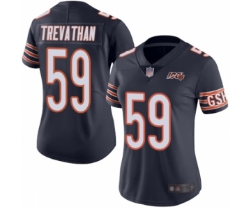 Women's Chicago Bears #59 Danny Trevathan Navy Blue Team Color 100th Season Limited Football Jersey