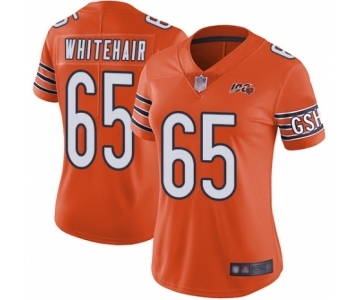 Women's Chicago Bears #65 Cody Whitehair Orange Alternate 100th Season Limited Football Jersey