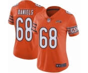 Women's Chicago Bears #68 James Daniels Orange Alternate 100th Season Limited Football Jersey