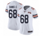 Women's Chicago Bears #68 James Daniels White 100th Season Limited Football Jersey