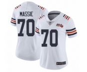 Women's Chicago Bears #70 Bobby Massie White 100th Season Limited Football Jersey