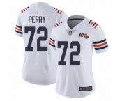 Women's Chicago Bears #72 William Perry White 100th Season Limited Football Jersey