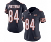 Women's Chicago Bears #84 Cordarrelle Patterson Navy Blue Team Color 100th Season Limited Football Jersey