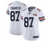 Women's Chicago Bears #87 Adam Shaheen White 100th Season Limited Football Jersey