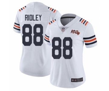 Women's Chicago Bears #88 Riley Ridley White 100th Season Limited Football Jersey