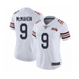 Women's Chicago Bears #9 Jim McMahon White 100th Season Limited Football Jersey