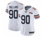 Women's Chicago Bears #90 Jonathan Bullard White 100th Season Limited Football Jersey