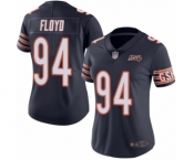 Women's Chicago Bears #94 Leonard Floyd Navy Blue Team Color 100th Season Limited Football Jersey