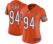 Women's Chicago Bears #94 Leonard Floyd Orange Alternate 100th Season Limited Football Jersey