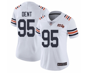 Women's Chicago Bears #95 Richard Dent White 100th Season Limited Football Jersey