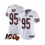 Women's Chicago Bears #95 Richard Dent White Vapor Untouchable Limited Player 100th Season Football Jersey