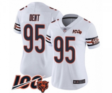 Women's Chicago Bears #95 Richard Dent White Vapor Untouchable Limited Player 100th Season Football Jersey