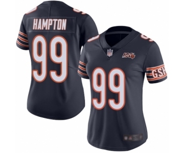 Women's Chicago Bears #99 Dan Hampton Navy Blue Team Color 100th Season Limited Football Jersey