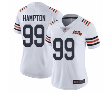 Women's Chicago Bears #99 Dan Hampton White 100th Season Limited Football Jersey