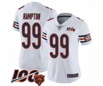 Women's Chicago Bears #99 Dan Hampton White Vapor Untouchable Limited Player 100th Season Football Jersey