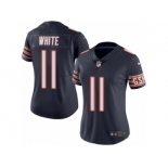 Women's Nike Bears #11 Kevin White Navy Blue Stitched NFL Limited Rush Jersey