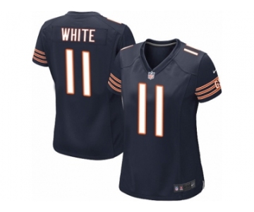 Women's Nike Bears #11 Kevin White Navy Blue Team Color Stitched NFL Elite Jersey