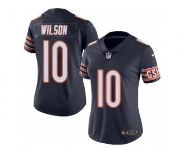 Women's Nike Chicago Bears #10 Marquess Wilson Limited Navy Blue Rush NFL Jersey