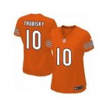 Women's Nike Chicago Bears #10 Mitchell Trubisky Limited Orange Alternate NFL Jersey