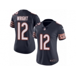 Women's Nike Chicago Bears #12 Kendall Wright Limited Navy Blue Rush NFL Jersey