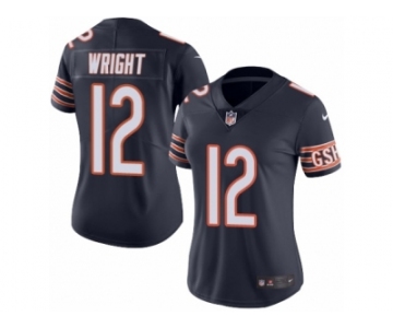 Women's Nike Chicago Bears #12 Kendall Wright Limited Navy Blue Rush NFL Jersey