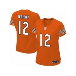 Women's Nike Chicago Bears #12 Kendall Wright Limited Orange Alternate NFL Jersey