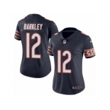 Women's Nike Chicago Bears #12 Matt Barkley Limited Navy Blue Rush NFL Jersey