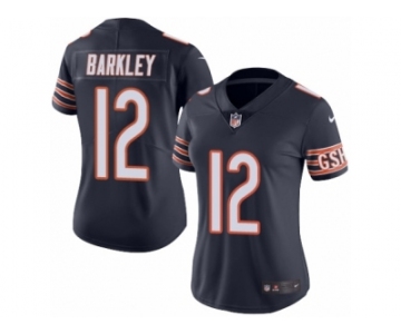 Women's Nike Chicago Bears #12 Matt Barkley Limited Navy Blue Rush NFL Jersey