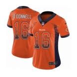 Women's Nike Chicago Bears #16 Pat O'Donnell Limited Orange Rush Drift Fashion NFL Jersey