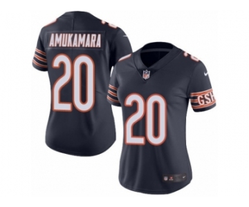 Women's Nike Chicago Bears #20 Prince Amukamara Limited Navy Blue Rush NFL Jersey