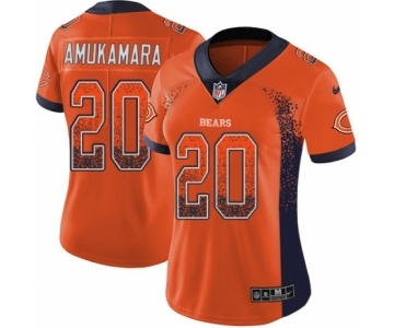 Women's Nike Chicago Bears #20 Prince Amukamara Limited Orange Rush Drift Fashion NFL Jersey