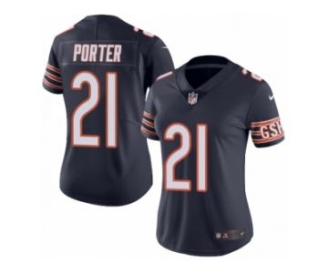 Women's Nike Chicago Bears #21 Tracy Porter Limited Navy Blue Rush NFL Jersey