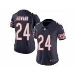 Women's Nike Chicago Bears #24 Jordan Howard Limited Navy Blue Rush NFL Jersey