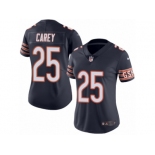 Women's Nike Chicago Bears #25 Ka'Deem Carey Limited Navy Blue Rush NFL Jersey